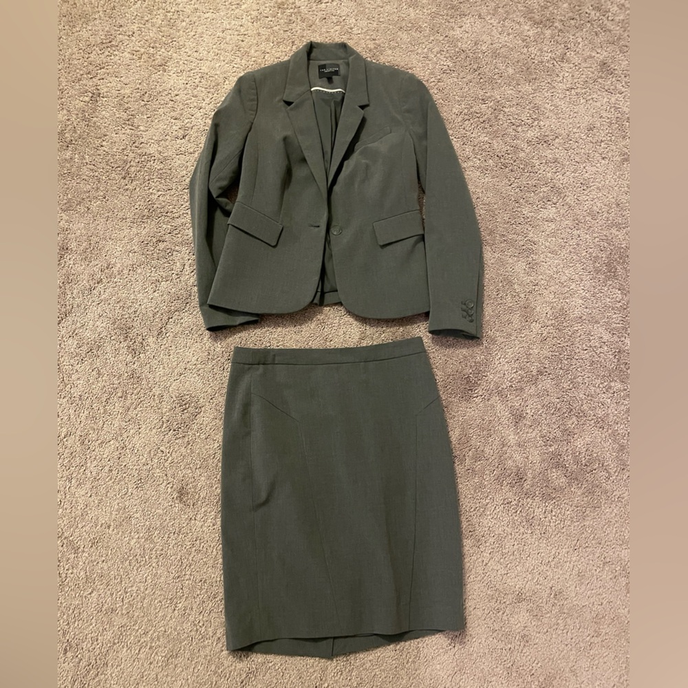 The Limited grey business skirt suit